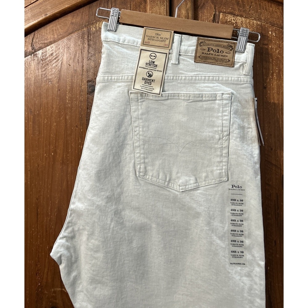 NWT Big & Tall Polo Ralph Lauren Varick Slim Straight‎ Jeans Sz 48B 48x30